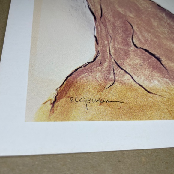 Vintage RC Gorman Pottery Keeper Framed Print signed framed picture art frame - Picture 6 of 9